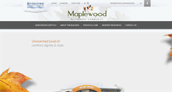 Desktop Screenshot of maplewoodretirement.com