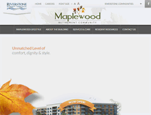Tablet Screenshot of maplewoodretirement.com